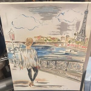 Chic Parisian Stroll Canvas Art